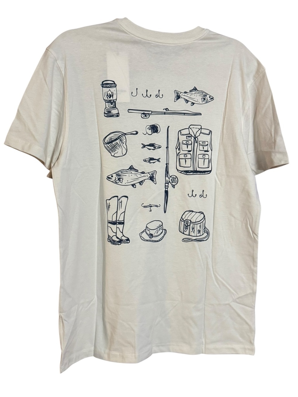 Goodfellow & Co Fishing Graphic Tee Sz M Standard Fit NWT